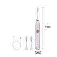 thumbnail image 3 of Byujiro Electric Toothbrush with 3 Brush Heads, 5 Cleaning Modes 20-speed Timer Toothbrush IPX7 -New, 3 of 7
