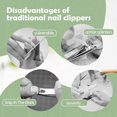 thumbnail image 2 of 2-in-1 Electric Nail Trimmer for Adults - Cut and Grind Toenails Effortlessly, 2 of 5