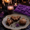thumbnail image 5 of XHKUYI Halloween Silicone Candy Molds 7.8 inches, 16 Cavity Bat Pumpkin Tombstone Spider Bone Food Grade Silicone Mold, for Chocolate, Candy, Soap, Cake Decoration, Halloween Baking Supplies, 5 of 9