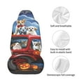 thumbnail image 4 of Disketp Halloween Pets Pumpkins Car Seat Covers Universal Front Seat Coves for Car Accessories ,Padded Car Covers for Automotive, SUV, Truck, and Van, 4 of 5