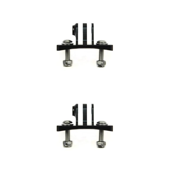 Soporte de montaje Inteprter para cámara paracaidismo casco aleación de aluminio Negro 2Conjunto