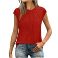 thumbnail image 2 of LADIGASU Women's Spring And Summer Round Neck Printed Short Sleeved Casual Pullover, 2 of 9
