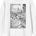 thumbnail image 2 of Attack On Titan 9 Titans War Adult White Crew Neck Sweatshirt-Medium, 2 of 7