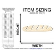 thumbnail image 2 of Unfinished Wood Baguette Shape | DIY Craft Cutout 18" / 3/4", 2 of 3