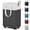Gray, variant on Rolling drum laundry basket, foldable waterproof laundry storage basket, portable clothing storage box, laundry bucket with handle, suitable for laundry rooms, bedrooms, bathrooms