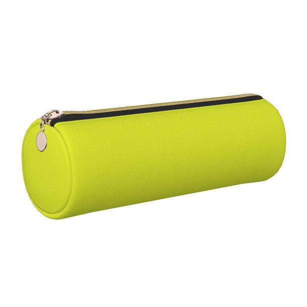 Disketp Yellow Estuche Organizador de Lápices de Cuero, Estuche de Oficina con Cremallera para Bolígrafo y Lápiz