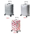 thumbnail image 2 of Housse de Valise en Pierre Transparente en PVC Ondulation Fraise, Imperméable et Antipoussière, Housse de Protection pour Valise de Voyage à Roulettes, 2 of 9