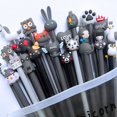 thumbnail image 1 of Bolígrafos de tinta de Gel de dibujos animados, bonitos bolígrafos de escritura de animales de 0,5mm, papelería de estilo surtido para oficina, escuela, estudiantes, niños, 1 of 4