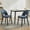 2-pack, Blue, Hollow backrest, variant on Dining Chairs Set of 2, Modern Fabric Upholstered Dining Room Kitchen Side Chair with Padded Seat and Wood Legs for Restaurant/Cafe