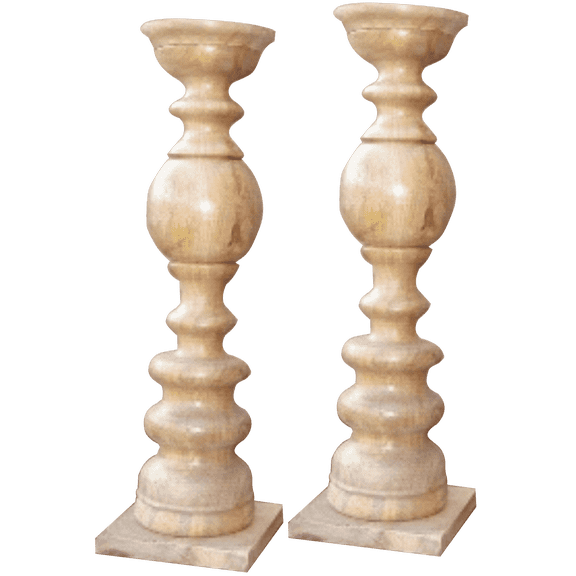 Mango Furniture Inc. Solid Mango Wood Nideen Candle Holder
