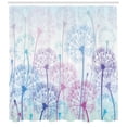 thumbnail image 3 of Ambesonne Dandelion Shower Curtain, Abstract Flora Design, 69"Wx84"L, Pale Blue Violet Pink, 3 of 3