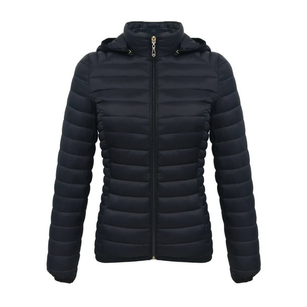 Ailaofu Women's Quilted down jacket, Stand Collar Lightweight Zip Padded Gilet
