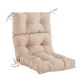 thumbnail image 3 of LOVIVER Outdoor Seat Back Chair Cushion All Seasonal Balcony Spring Summer Chair Pad Khaki, 3 of 8