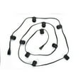 Cleveland Vintage Lighting 10 Bulb Socket Cord Black 12 feet