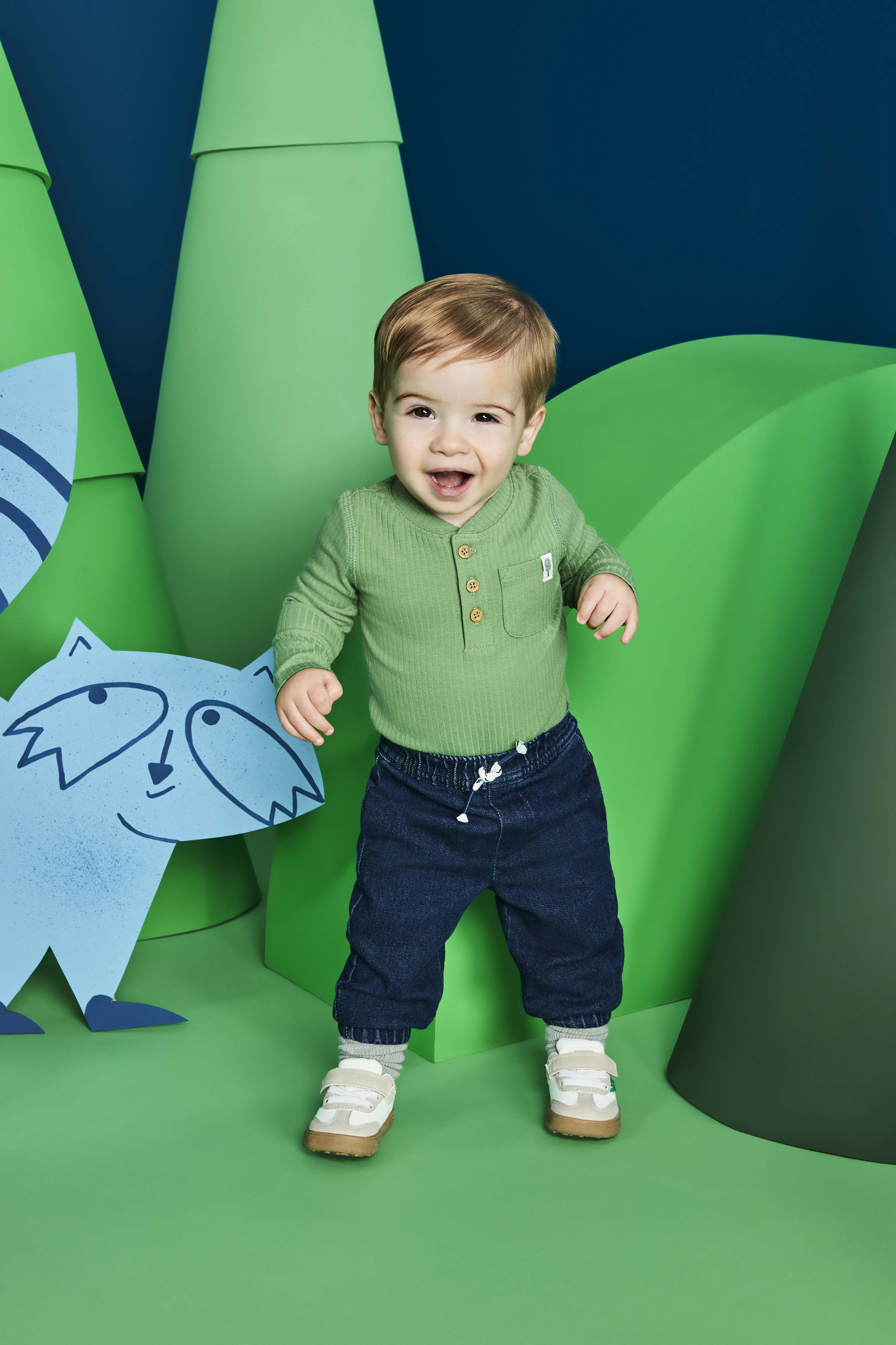 Garanimals Baby Boys Woven Drawstring Joggers, 3-Pack, Sizes 0M-24M