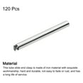 thumbnail image 3 of 120Pack Slide on End Clasps, 35mm Tube Ball Bead Slider Crimp Ends, Silver White, 3 of 6