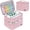 Pink, variant on Medicine Storage Bag,Double Layers Pill Bottle Organizer Bag Empty with Lockable Zipper&Adjustable Divider,Medication Travel Carrying Bag for Pills,Vitamins,Medical Supplies