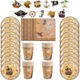 thumbnail image 3 of Pirate Treasure Hunt Theme Party Decoration Adventure Party Treasure Map Paper Plate Cup Napkin Tablecloth KIds Birthday Gift, 3 of 6