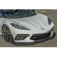 thumbnail image 6 of Replacement For 2020-Present Chevrolet Corvette C8 | ZR1 Stage 3 Style 7-Pieces Front Bumper Lower Lip Splitter ( ABS Plastic - Hydro Dipped Carbon Fiber ), 6 of 12