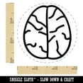 thumbnail image 2 of Brain Doodle Self-Inking Rubber Stamp Ink Stamper - Brown Ink - Small 3/4 Inch, 2 of 7