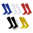 thumbnail image 4 of Sonducket 1 par de calcetines deportivos de fútbol por encima de la rodilla, medias inferiores de toalla, calcetín de fútbol para adultos y hombres, Medias Rojo Sonducket AP012985-03, 4 of 6