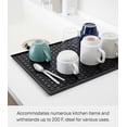 thumbnail image 3 of Yamazaki Home  Dish Drainer Tray, ABS Plastic - L 12.09 x W 16.73 x H  0.59 inches Black, 3 of 5