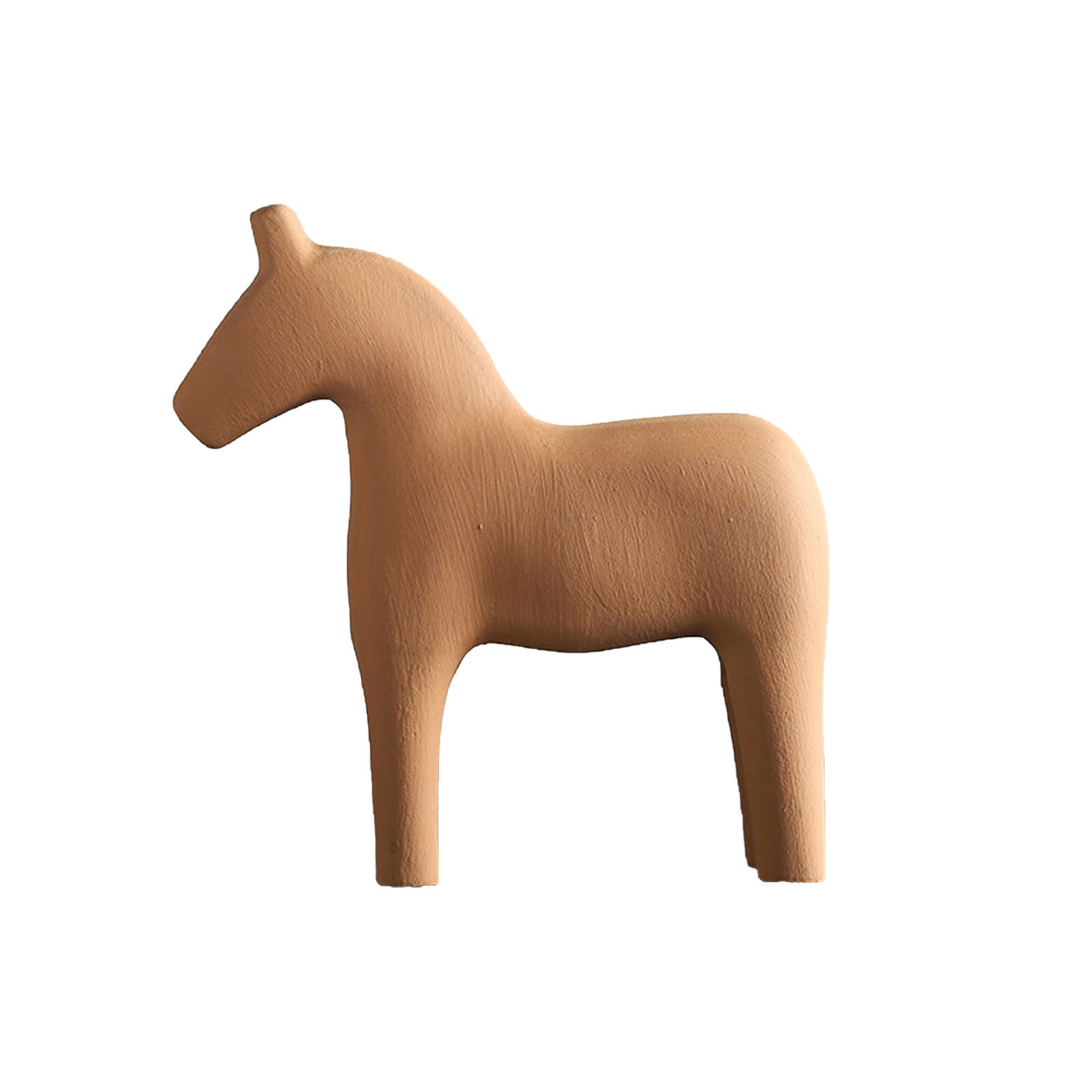 Morandi Wooden Horse Ornament Style Artistic Minimalist Decorate Wooden