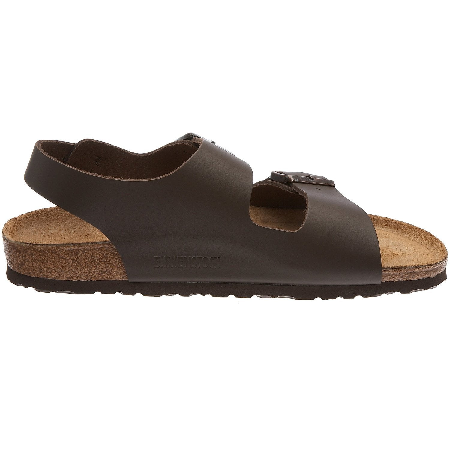 Birkenstock Unisex Milano Leather Sandals, Habana Brown, 9 Women/7 Men