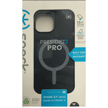 Speck Presidio2 Pro with MagSafe Case For iPhone 16e/15/14/13-Black
