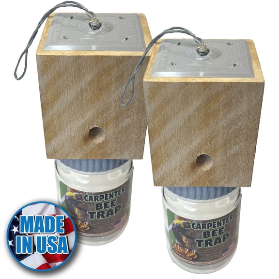 2 pack Carpenter Bee Trap- Hanging Outdoor Trap