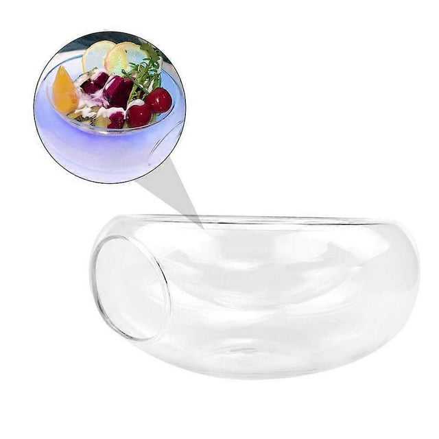 Heat-Resistant Glass Bowl for Wedding Modern Style Rounded Opening 20.50X20.50X10.00CM 1Set