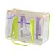 thumbnail image 4 of Bolsa de mano transparente, impermeable, informal, multiusos, de PVC, portátil, para mujer Mango morado, 4 of 9