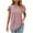 Rose Gold1, variant on fatyb Womens Ruffle Short Sleeve Tshirts Pleated Crew Neck Dressy Blouses Casual Plain Loose T Shirts