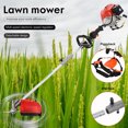 thumbnail image 4 of Brush Cutter, 52cc 2-Cycle Gasoline Lawn Mower, Portable Brush Saw for Heavy-Duty Brush Cutting, Gas Powered String Trimmer Brush Cutter for Garden and Yard, Full Functioning Guard Hedge Trimmer, 4 of 9