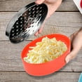 thumbnail image 7 of RUseeN Cheese Grater With Airtight Storage Container, cheese shredder & vegetable grater, Box Grater, Red, 7 of 7