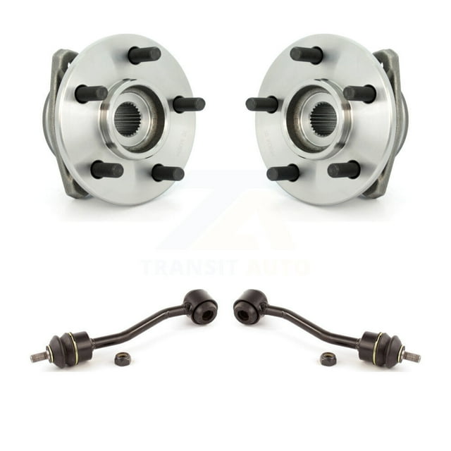 Transit Auto Front Hub Bearing Assembly and Link Kit for Car Jeep Wrangler TJ - Left Right Side (Driver Passenger) K7T-100473