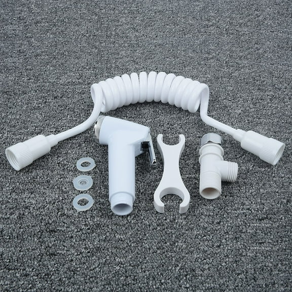 Toilet Shattaf Adapter Spray Handheld Bidet Shower Head Hose Spring Tube 0.6 Uk