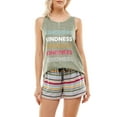 thumbnail image 4 of Secret Treasures Women's and Women's Plus Screen Print Tank and Short Set, 4 of 9
