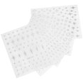 thumbnail image 1 of OULII 5 Sheets Silver Nail Art Stickers Self Adhesive Star Design For Nail Artists Various Occasions, 1 of 8