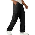 thumbnail image 3 of Leodye Men's Tactical Cargo Pants Water Resistant Ripstop Outdoor Quick Dry Hiking Work Pants with Pockets Black XL(XL), 3 of 5