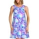 thumbnail image 1 of Balery Blue Skull Daisy Vestidos de verano para mujer con estampado: vestido holgado sin mangas, vestido playero informal y cómodo para días calurosos., 1 of 7