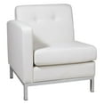 thumbnail image 1 of Wall Street Fauteuil Simple LAF Blanc en Similicuir, 1 of 5