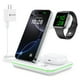 thumbnail image 1 of Cargador Inalámbrico WAITIEE Blanco Rápido 3 en 1 para Apple iWatch y AirPods Pro Compatible con iPh, 1 of 7