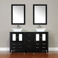 thumbnail image 4 of Leeds 60" Modern Single Bathroom Vanity Set in Black with Mirror, 4 of 5