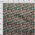 thumbnail image 3 of oneOone Georgette Viscose Brown Fabric Halloween Craft Projects Decor Fabric Printed By The Yard 42 Inch Wide, 3 of 5