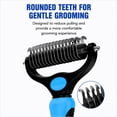 thumbnail image 5 of Dematting Comb for Dogs and Cats, Double-Sided Pet Grooming Tool for Loose Hair, Tangles, Mats and Undercoat, 5 of 7