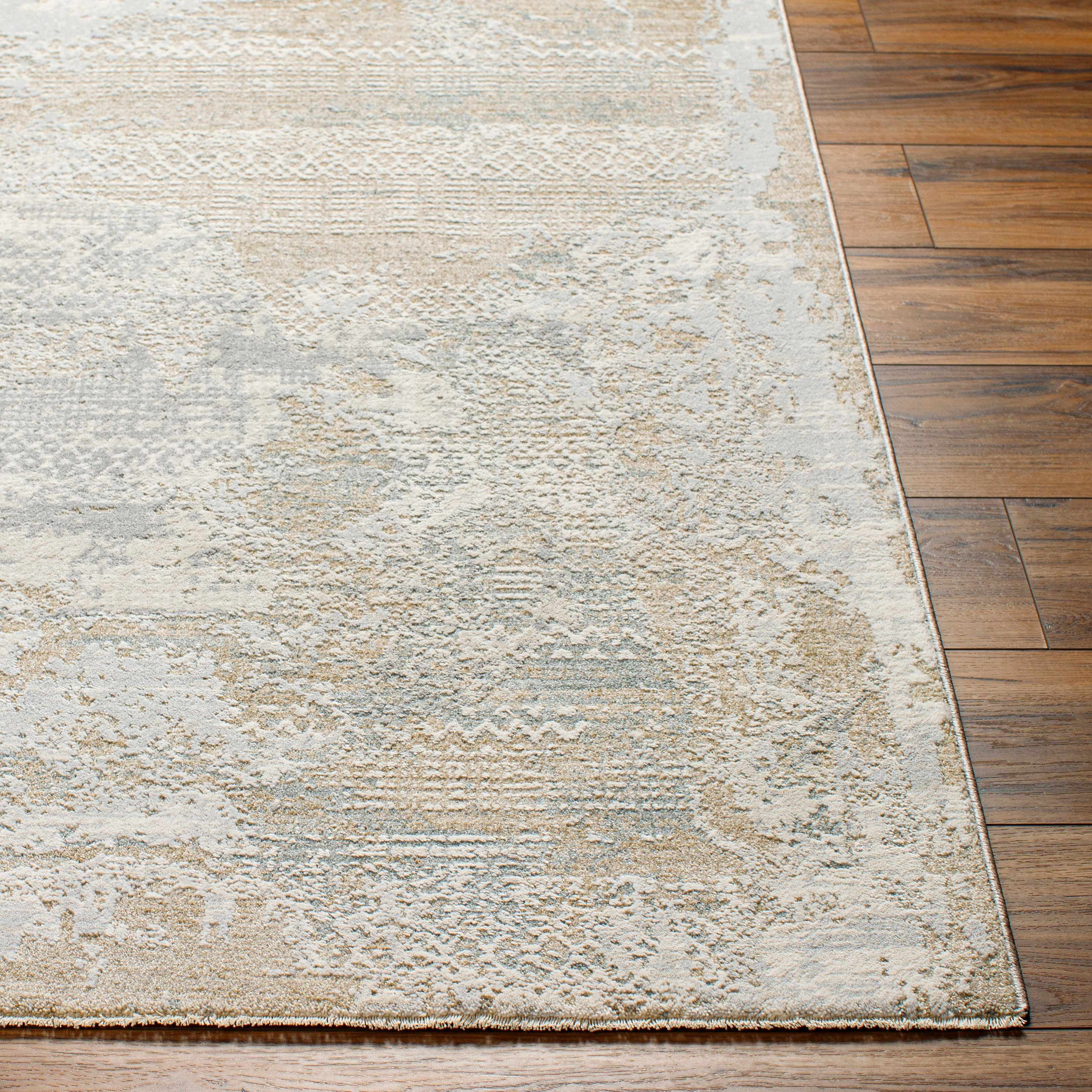 Hauteloom Indah Living Room, Bedroom Area Rug - Gray, Brown - 12' x 15'