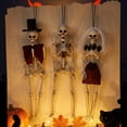 thumbnail image 4 of Halloween Skeleton Decorations 19 Inch Posable Clown Skeleton Spooky Indoor Outdoor Hanging Prop for Haunted House Halloween Party 1 Pack, 4 of 7
