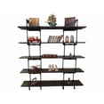 thumbnail image 2 of American Furniture Classics OS Home and Office Model PE64-BS Industrial 64-inch wide 5-shelf Pipe Bookcase with Reclaimed-Aged Wood Finish, 2 of 2