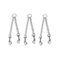 thumbnail image 4 of WASHWEPE 3Pcs Silver Dog Leash Double Head Traction Rope with 360 Degree Rotating Metal Buckle Durable Material, 4 of 8